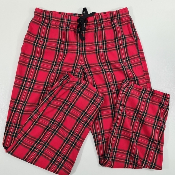 Victoria's Secret Red Plaid Flannel Pajama Pants Size M - Picture 1 of 7
